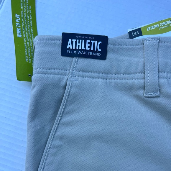 Men’s Lee Performance Series Straight Fit Pants Stone Active Stretch 44x34 New - Picture 13 of 13